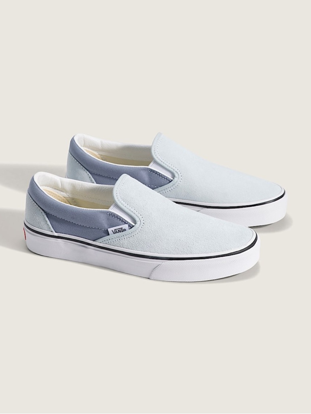 Vans BNWT Classic Slip Ons in Dawn Mist Two Tone Blue
